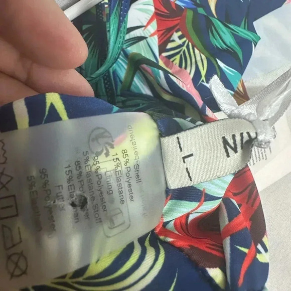 NWT Grace Karin One Piece tropical floral print Swimsuit size large - Picture 11 of 13